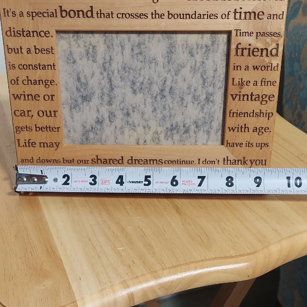 Wooden Friendship Picture Frame 4x6 